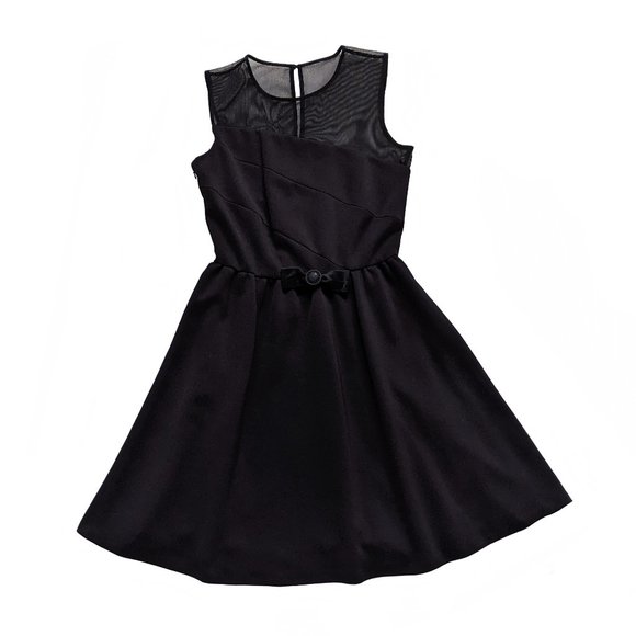 RED Valentino Black Dress With Crystal Bow - Picture 3 of 15